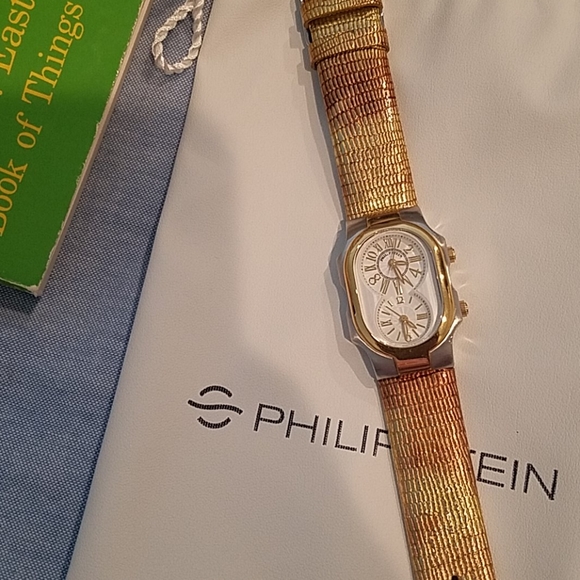 Philip Stein small teslar two tone watch - Picture 3 of 4